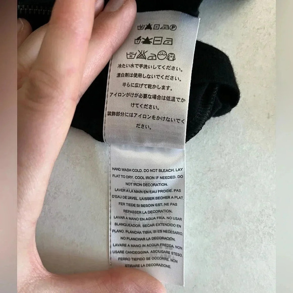 Guess/ Front zip/ Back beaded detail/ Black body con dress/  Mini/ Size US M - Picture 13 of 16